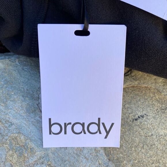 NWT New BRADY by Tom Brady Brand Black Varsity Shorts Medium NFL Athletic - Picture 5 of 7